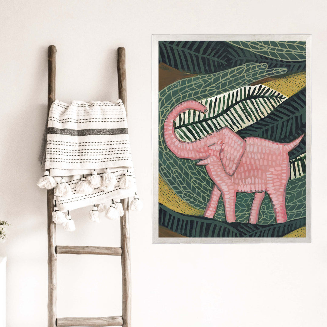 Pink Jungle Elephant