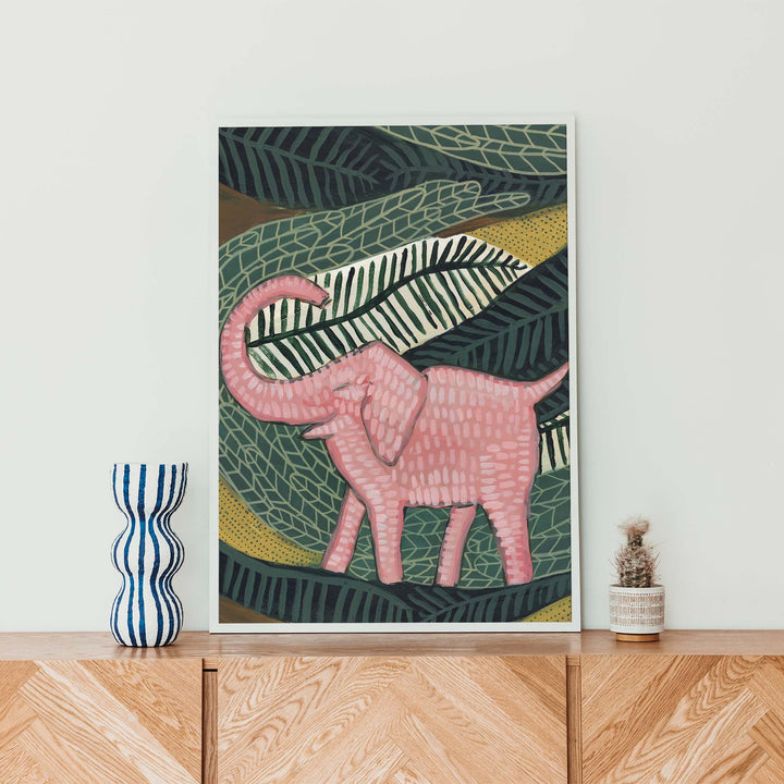 Pink Jungle Elephant