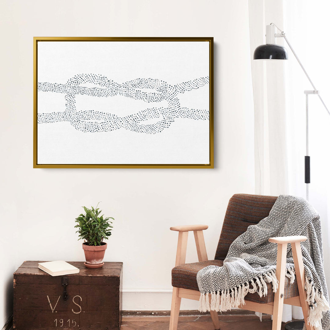 Nautical Square Knot Illustration