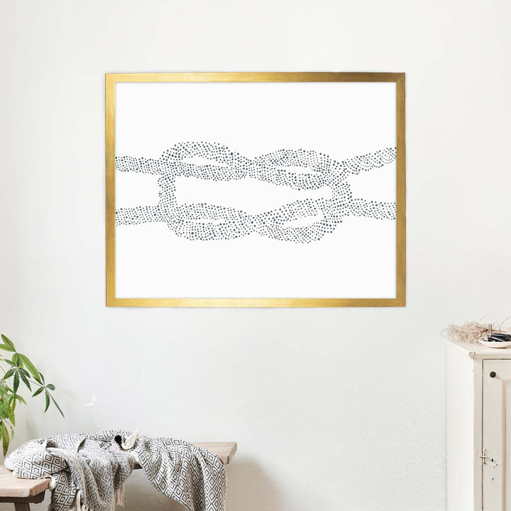 Nautical Square Knot Illustration