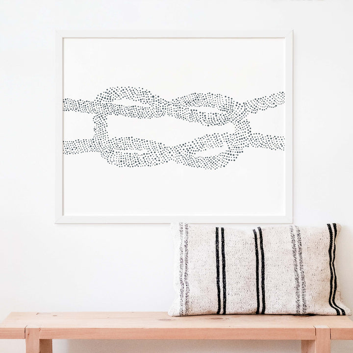 Nautical Square Knot Illustration