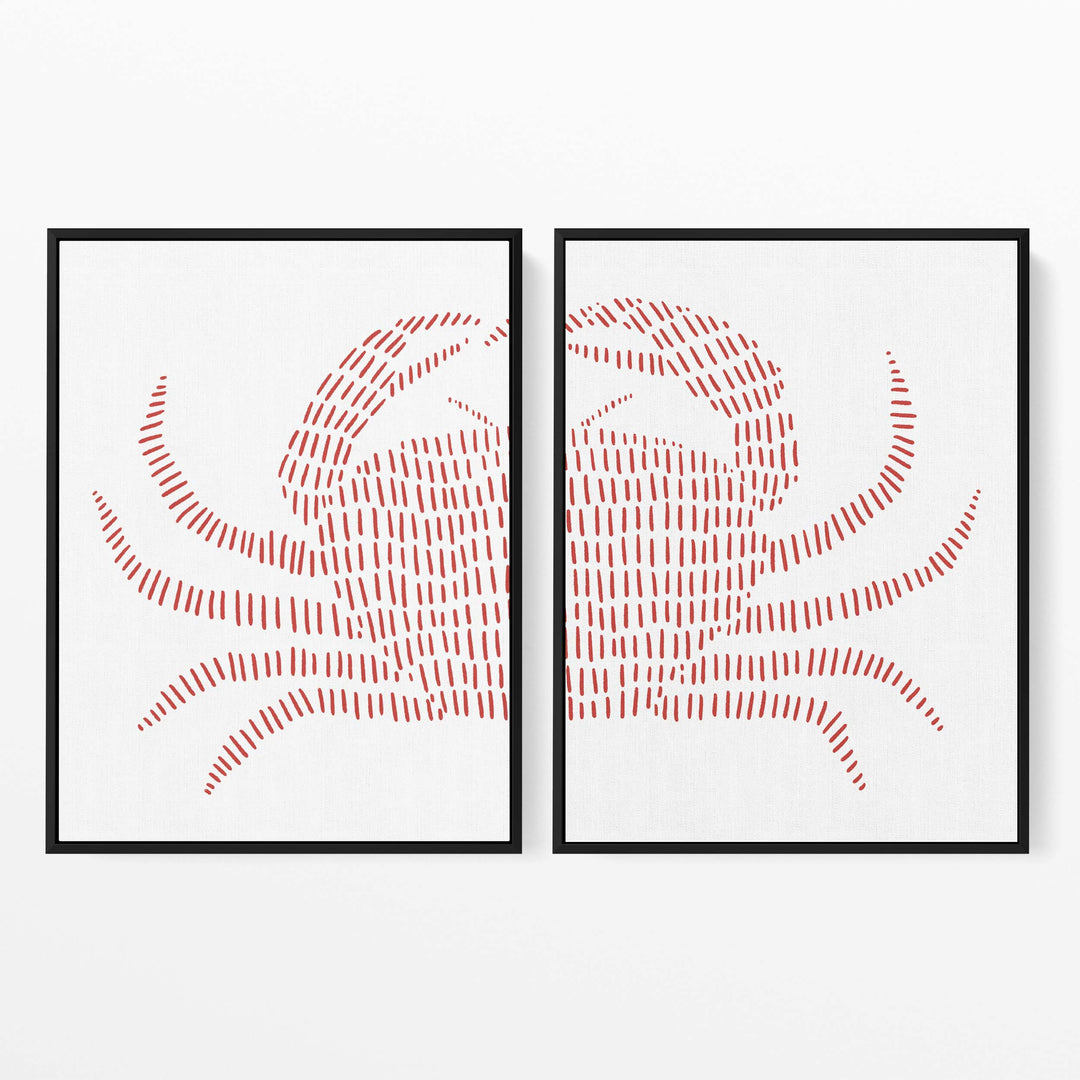 Red Crab - Set of 2