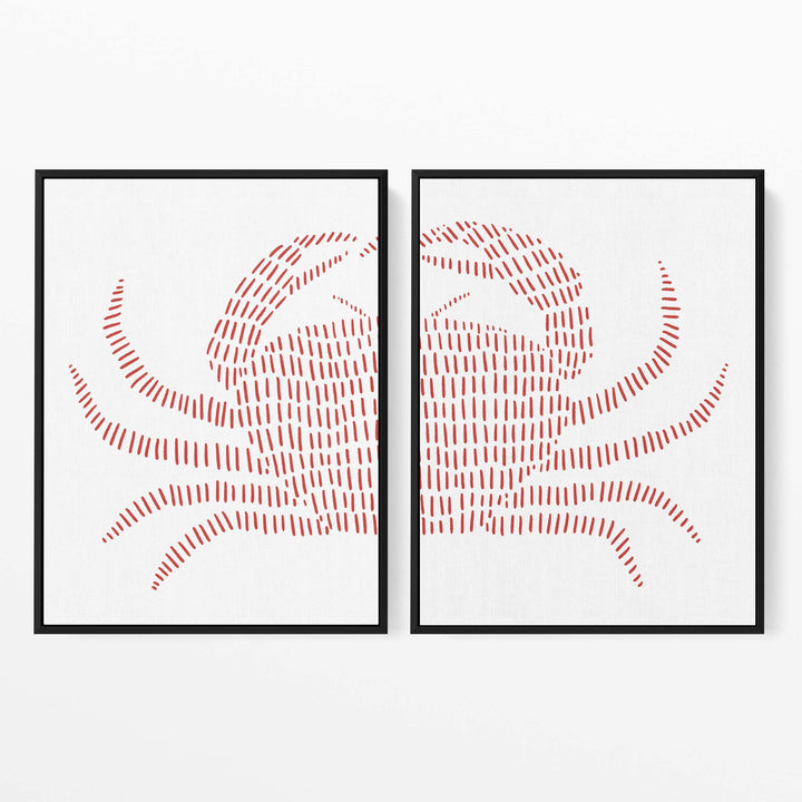 Red Crab - Set of 2