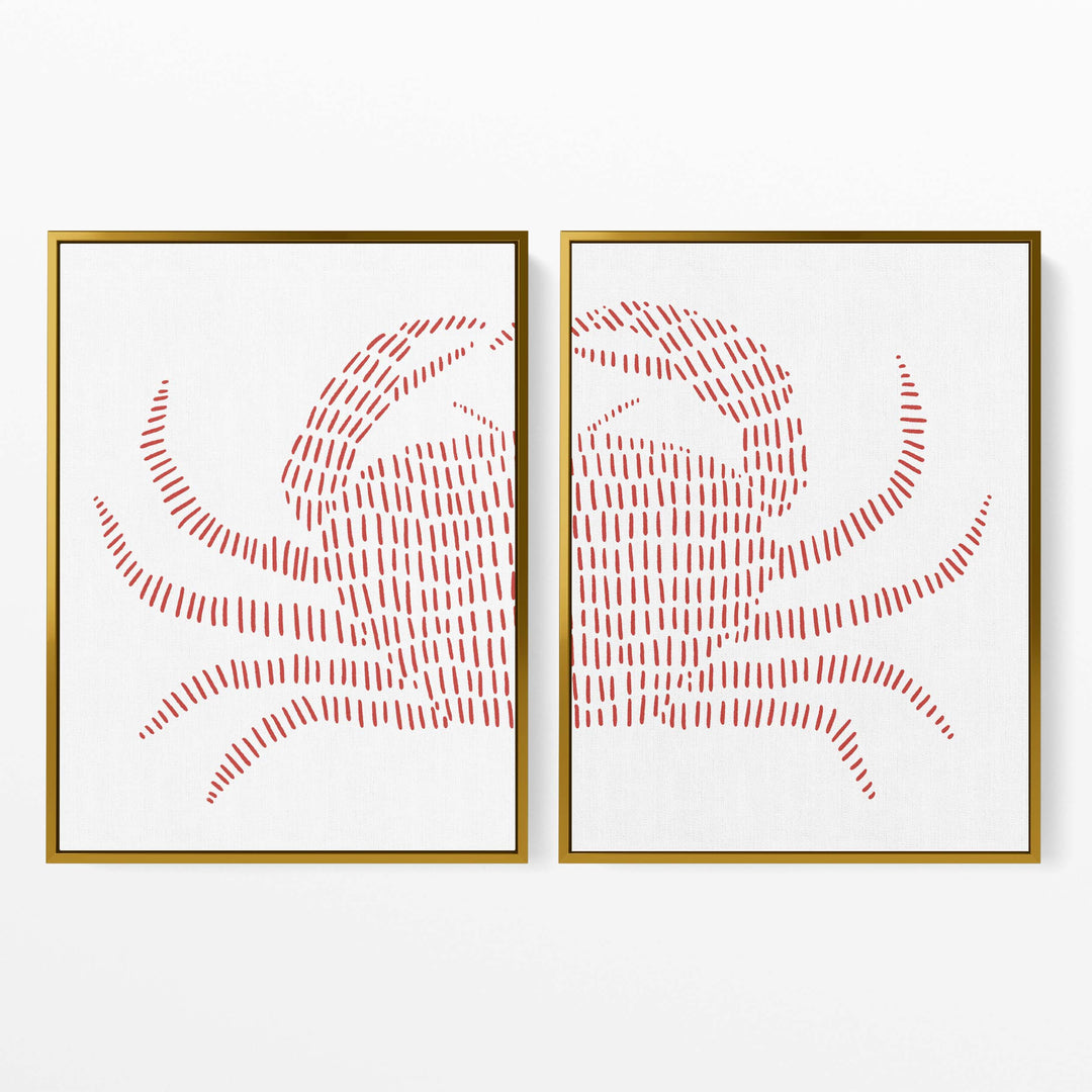 Red Crab - Set of 2