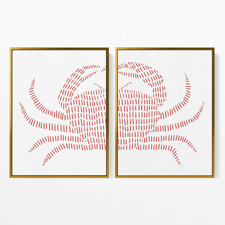 Red Crab - Set of 2