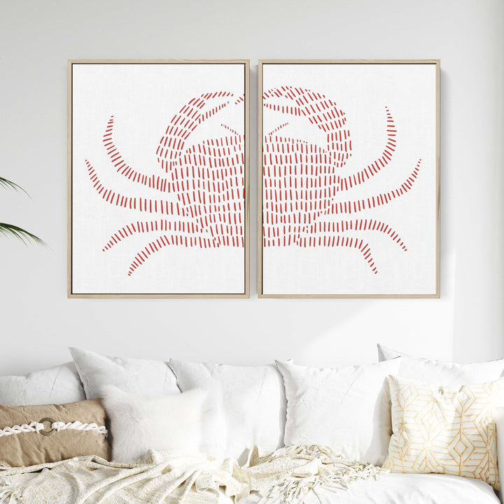 Red Crab - Set of 2