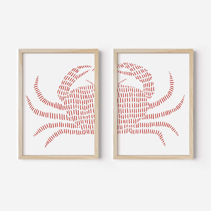 Red Crab - Set of 2