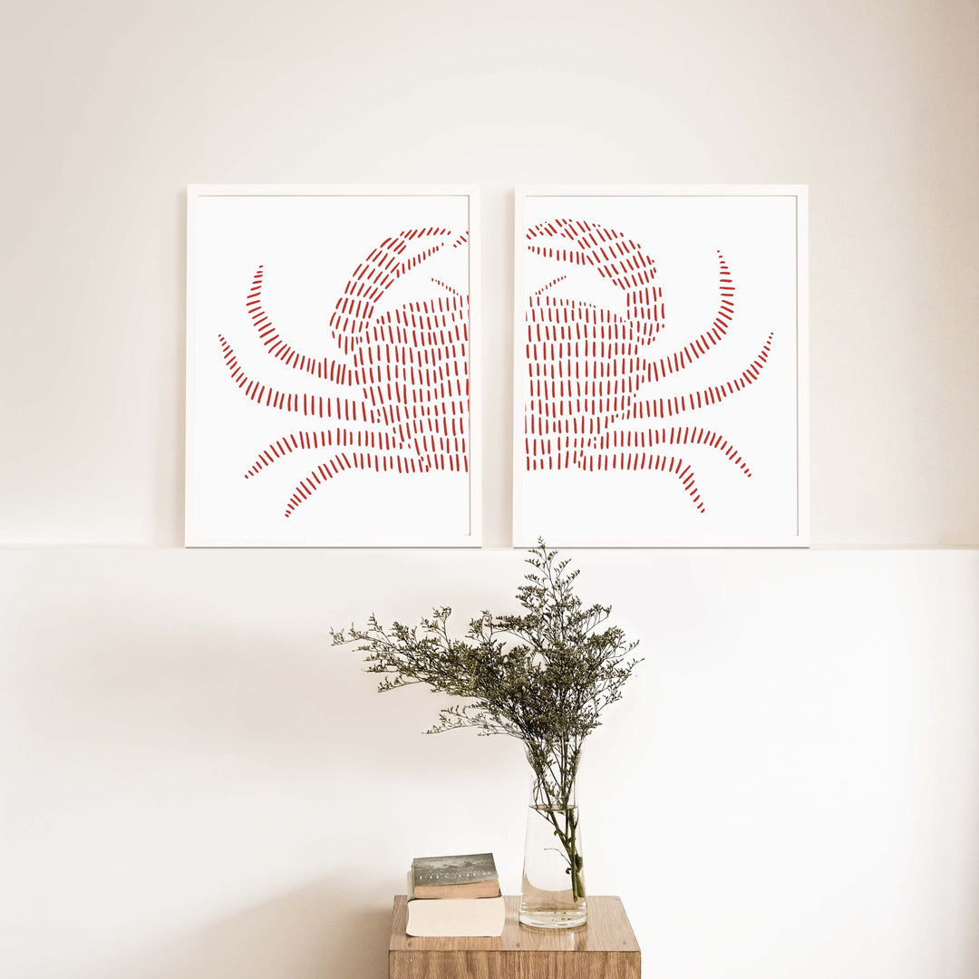 Red Crab - Set of 2