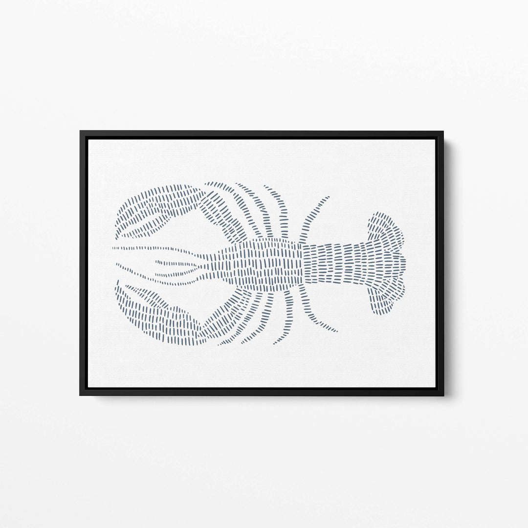 Blue Lobster Illustration