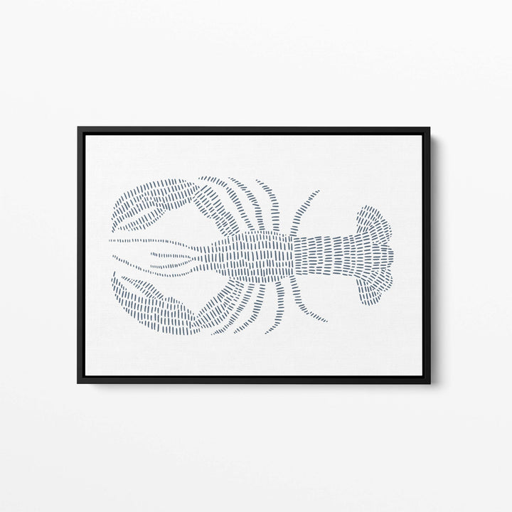 Blue Lobster Illustration