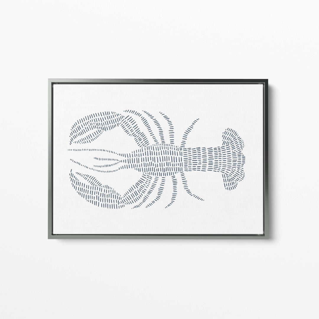 Blue Lobster Illustration