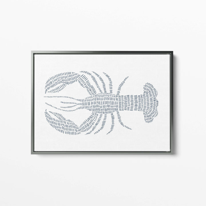 Blue Lobster Illustration