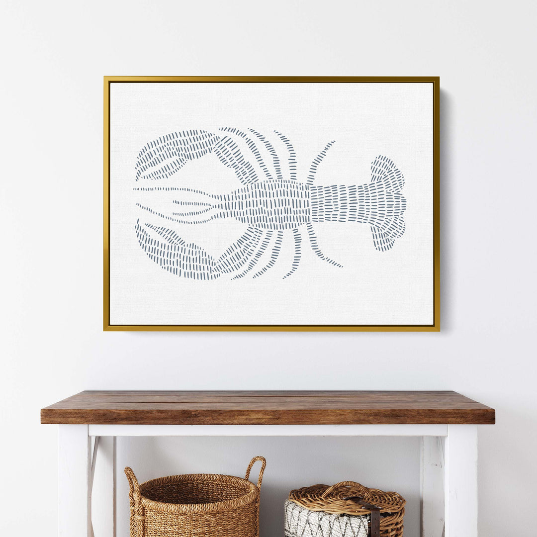 Blue Lobster Illustration