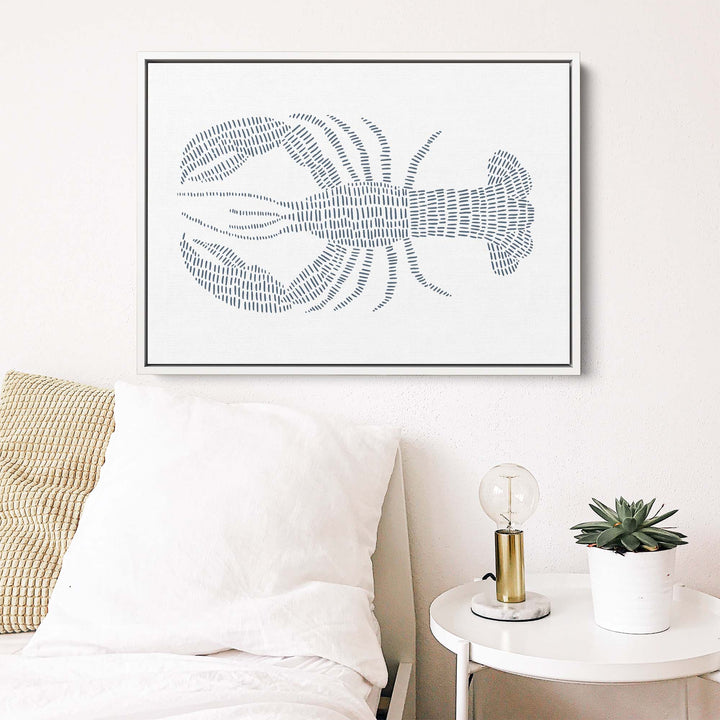 Blue Lobster Illustration