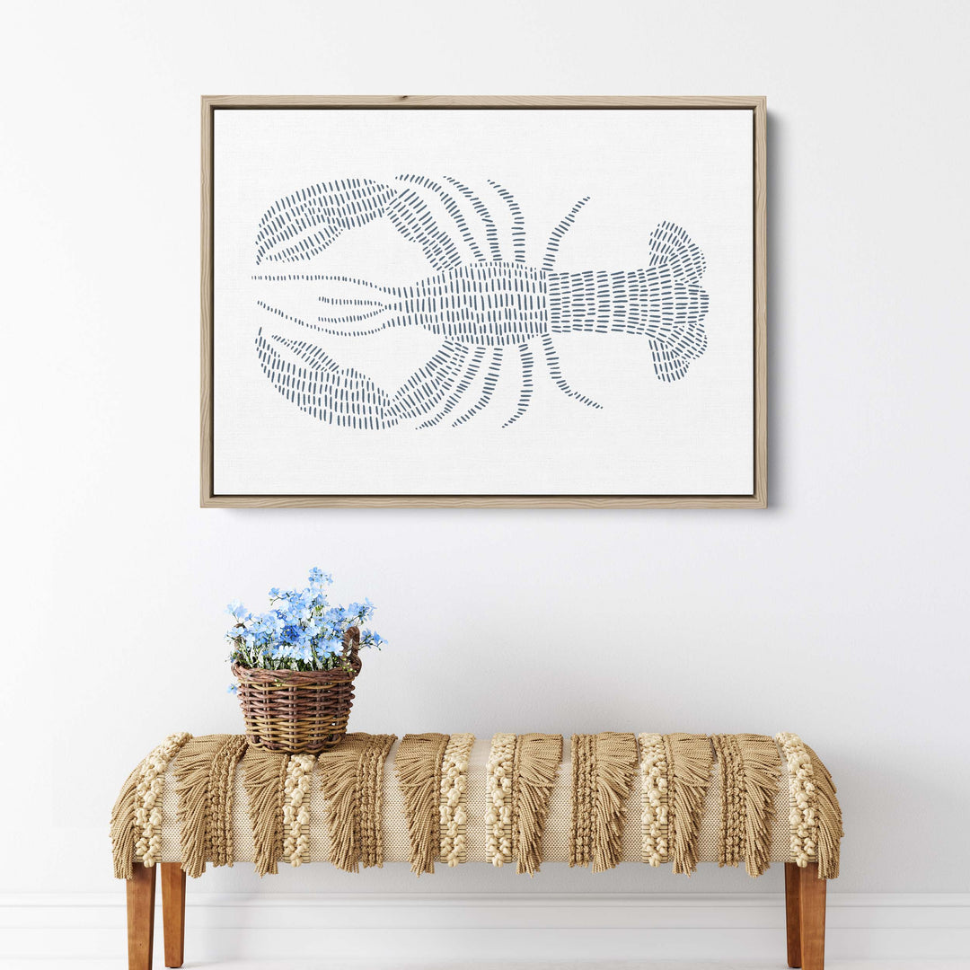 Blue Lobster Illustration