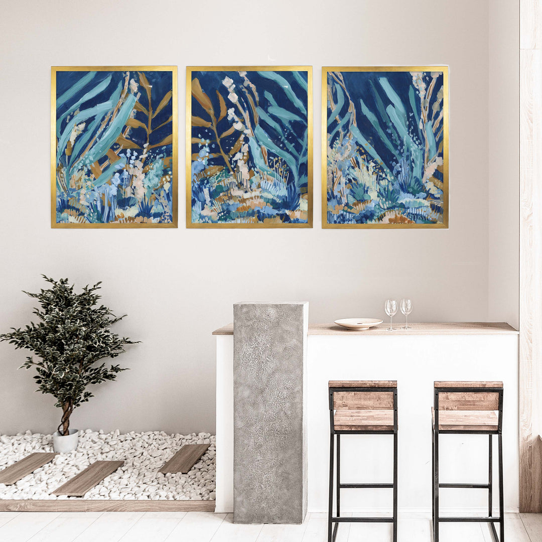 Subaquatic Wonderland Triptych - Set of 3