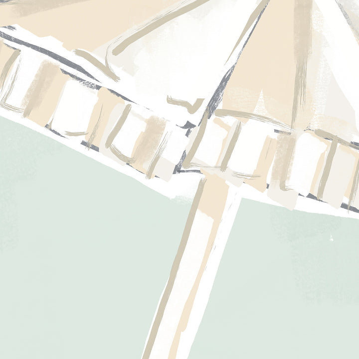Sunwashed Umbrellas Triptych - Set of 3