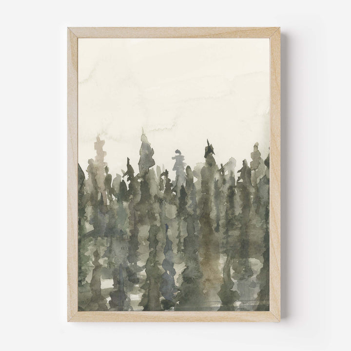 Forest Watercolor Landscape, No. 4