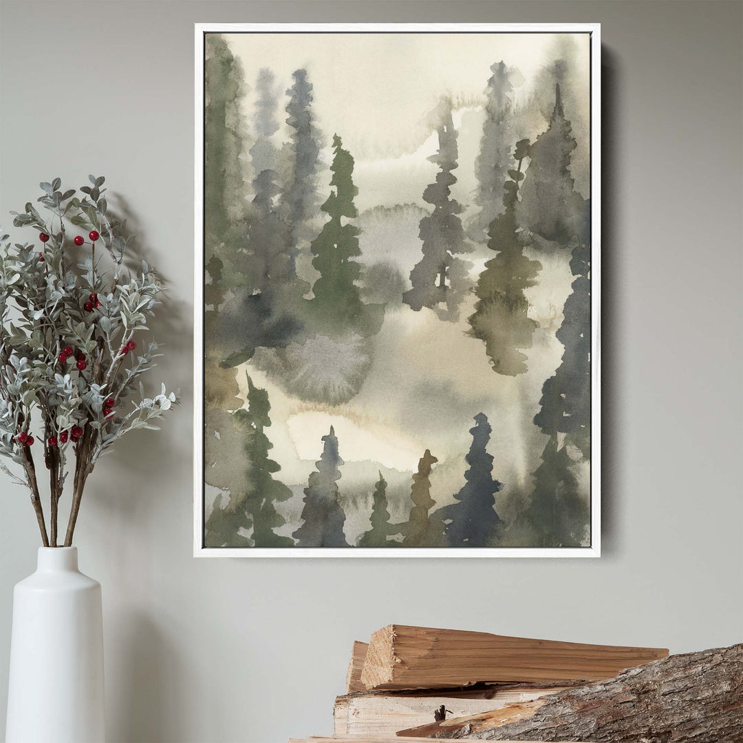 Forest Watercolor Landscape, No. 2