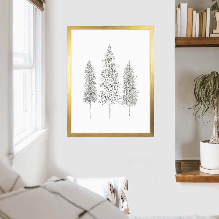 Nordic Pine Tree Trio