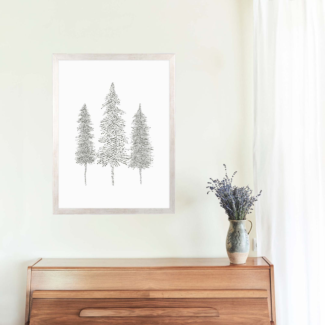 Nordic Pine Tree Trio