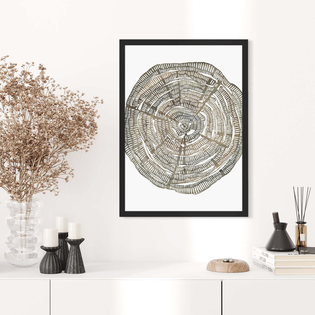 Tree Ring Watercolor, No. 2