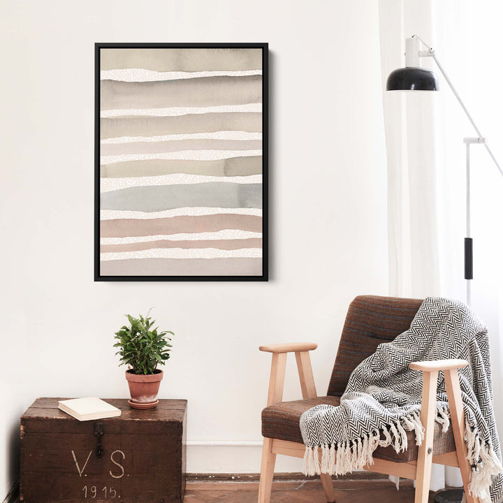 Neutral Watercolor Stripes