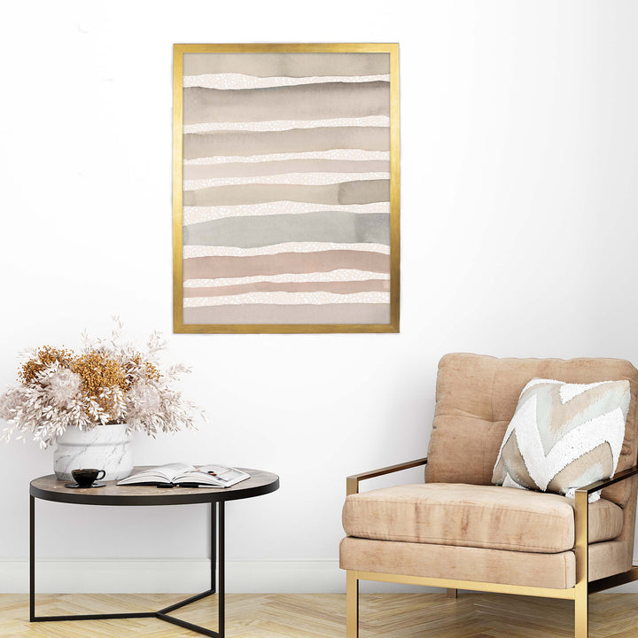 Neutral Watercolor Stripes