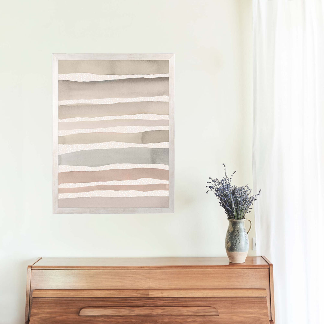 Neutral Watercolor Stripes