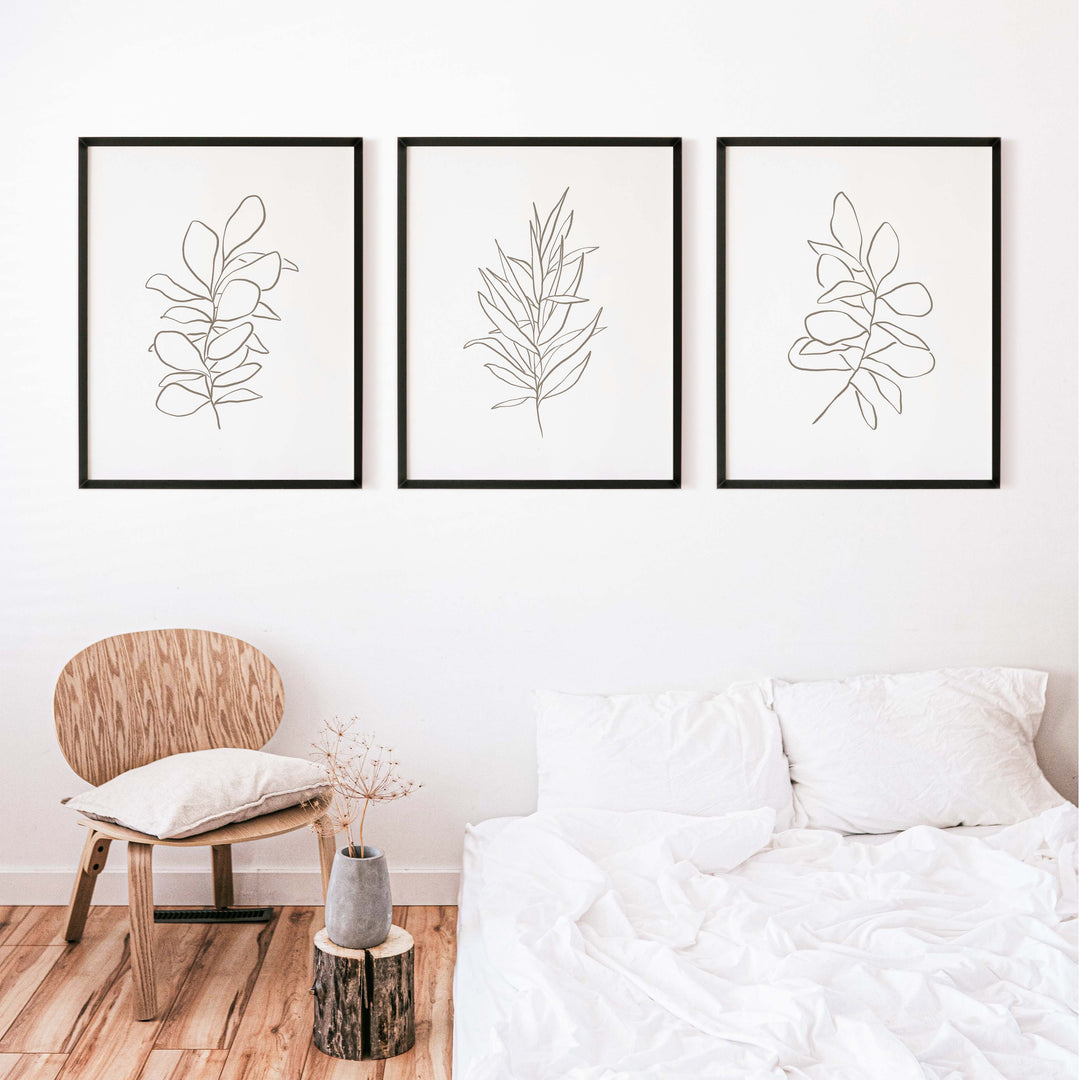 Eucalyptus Plant Illustrations - Set of 3