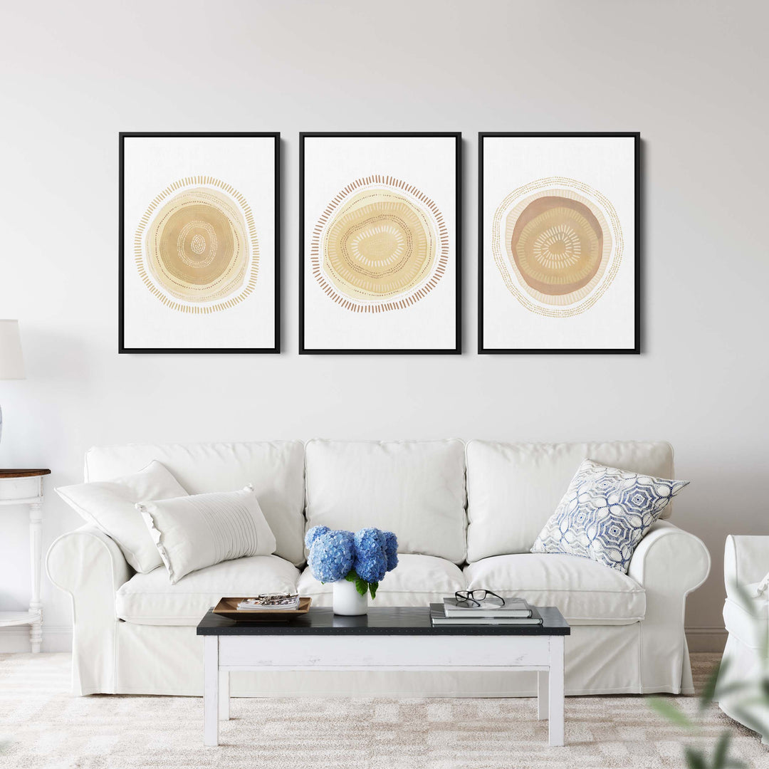 Modern Minimalist Circles - Set of 3