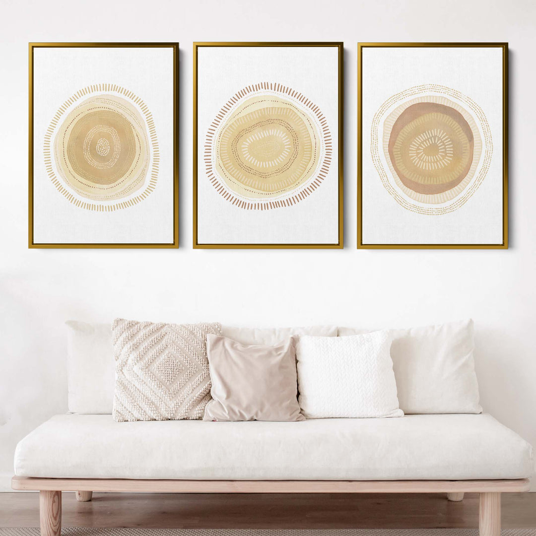 Modern Minimalist Circles - Set of 3