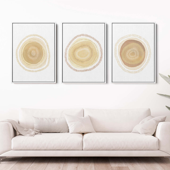 Modern Minimalist Circles - Set of 3