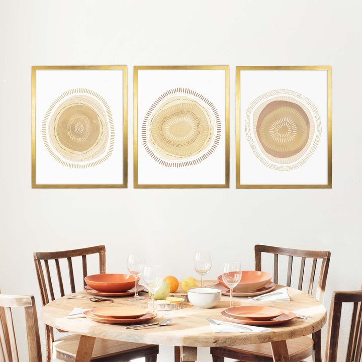 Modern Minimalist Circles - Set of 3