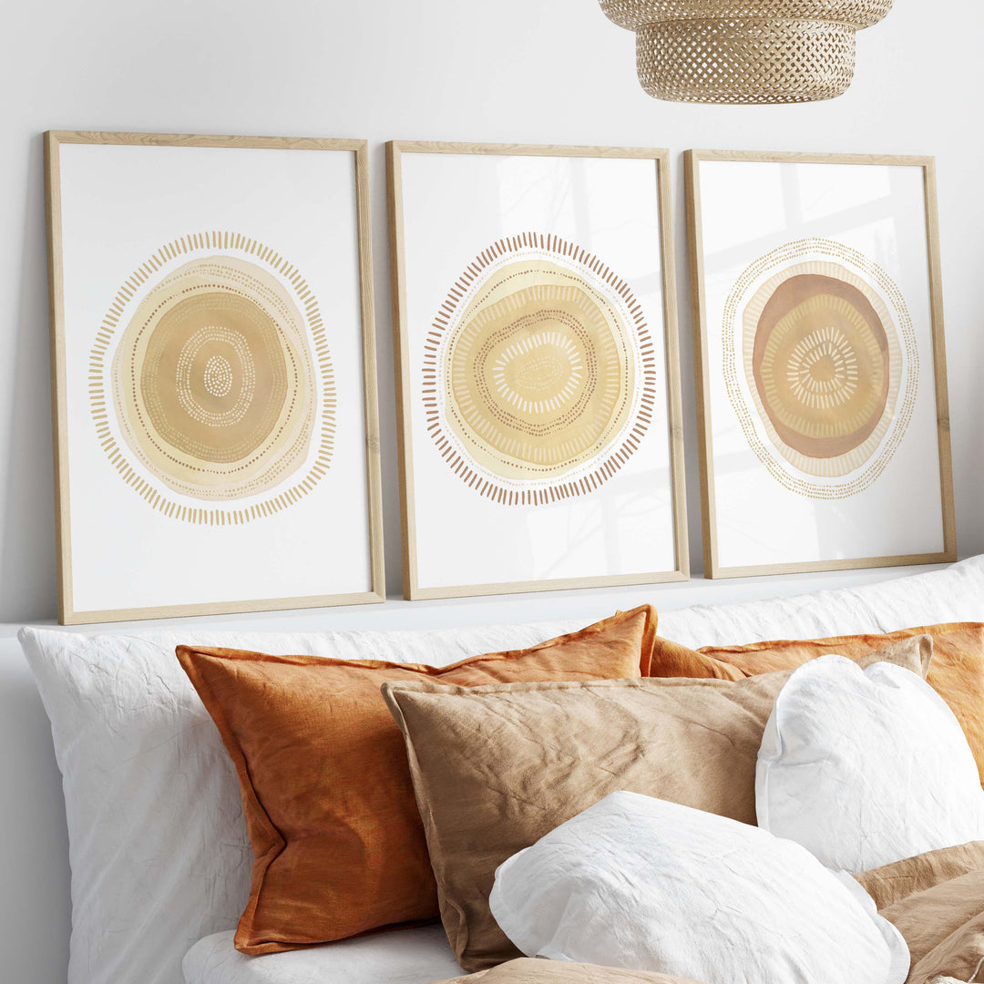 Modern Minimalist Circles - Set of 3