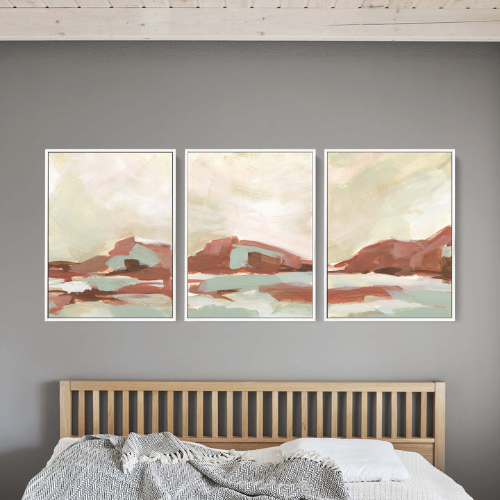 Warm Desert Sedona Landscape - Set of 3