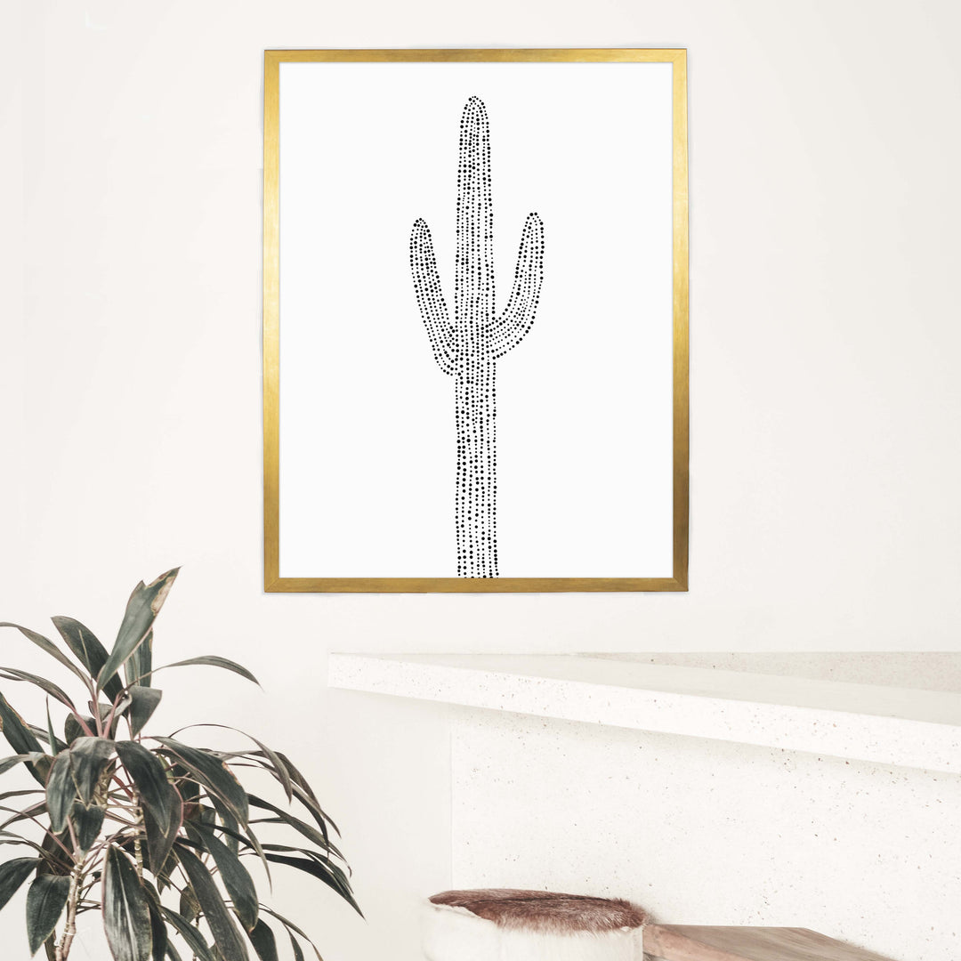 Minimalist Saguaro Cactus, No. 1