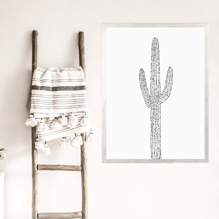 Minimalist Saguaro Cactus, No. 1