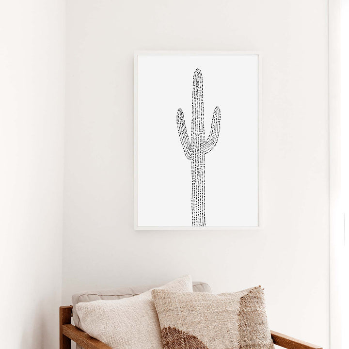 Minimalist Saguaro Cactus, No. 1