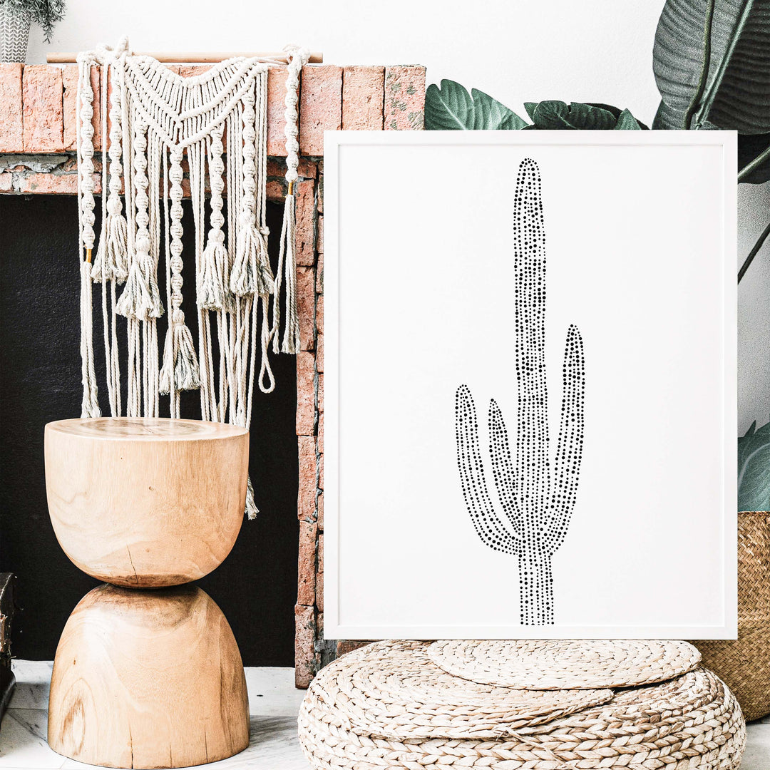 Minimalist Saguaro Cactus, No. 2