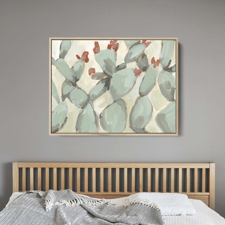 Flowering Prickly Pear Painting