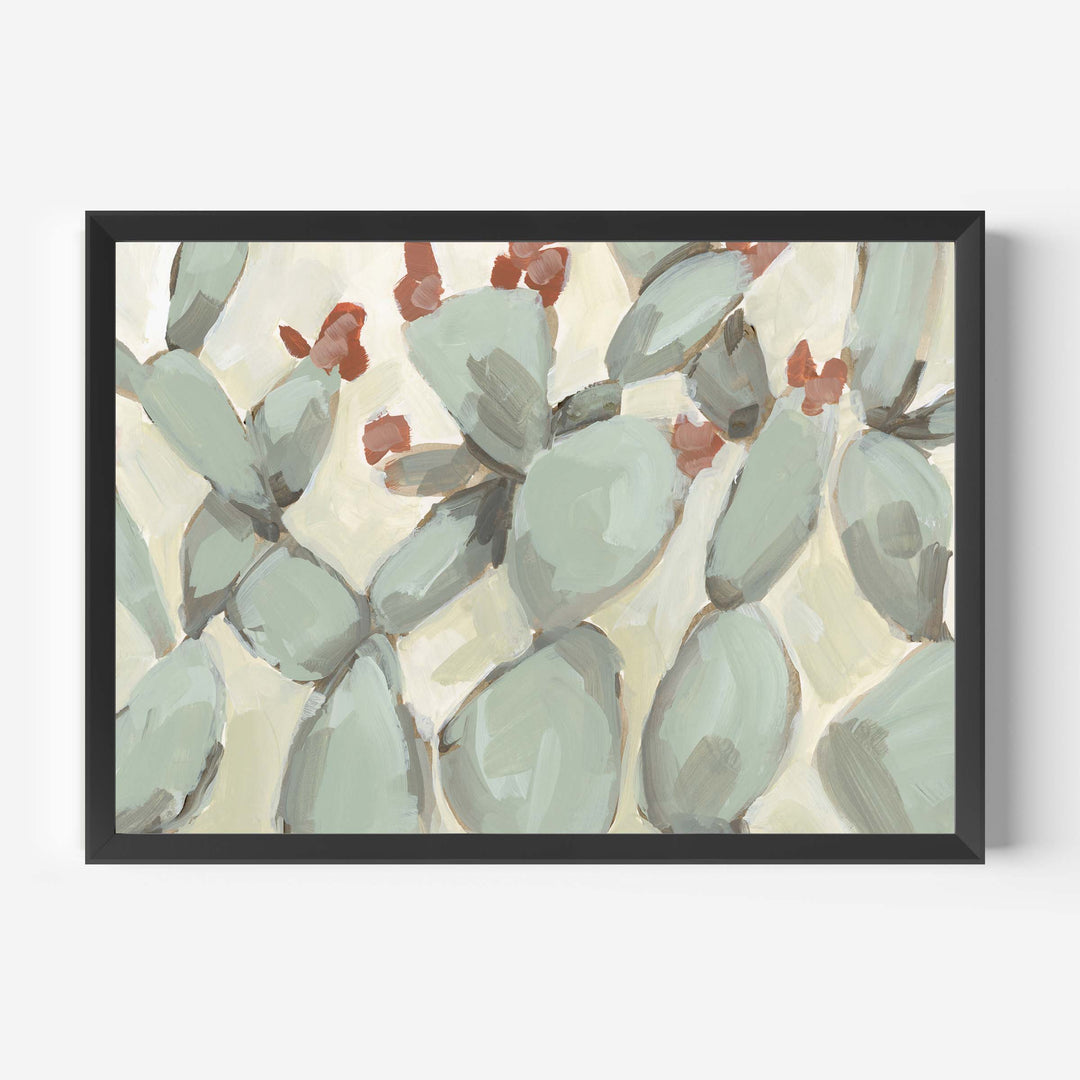 Flowering Prickly Pear Painting