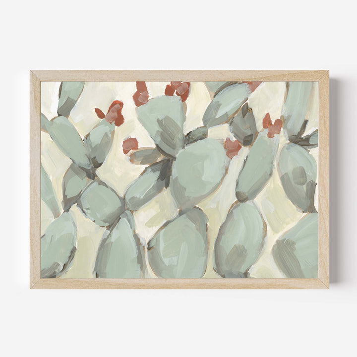 Flowering Prickly Pear Painting