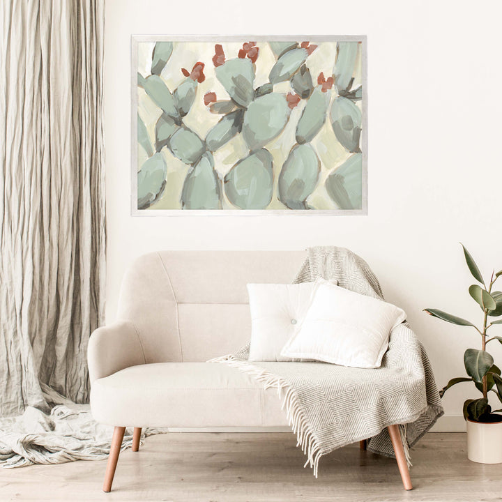 Flowering Prickly Pear Painting