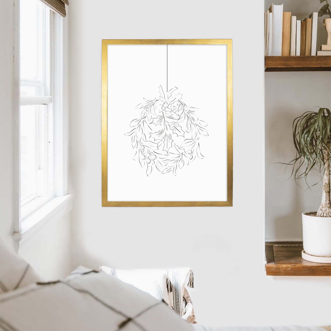 Holly Leaf Ornament Drawing