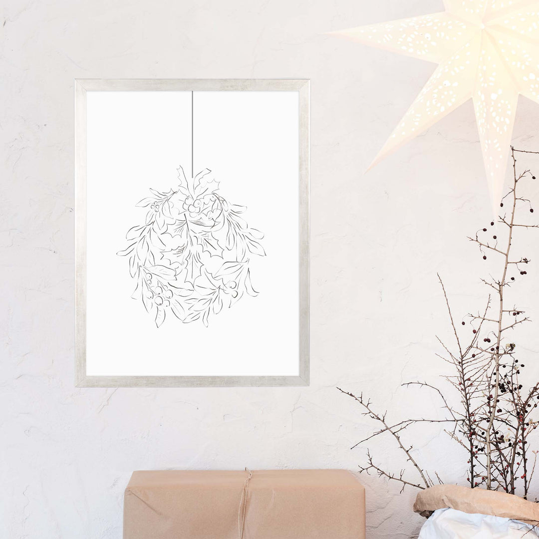 Holly Leaf Ornament Drawing