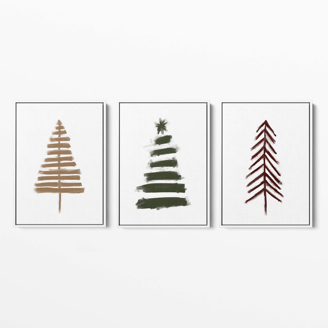 Nordic Christmas Tree Trio - Set of 3 - Jetty Home