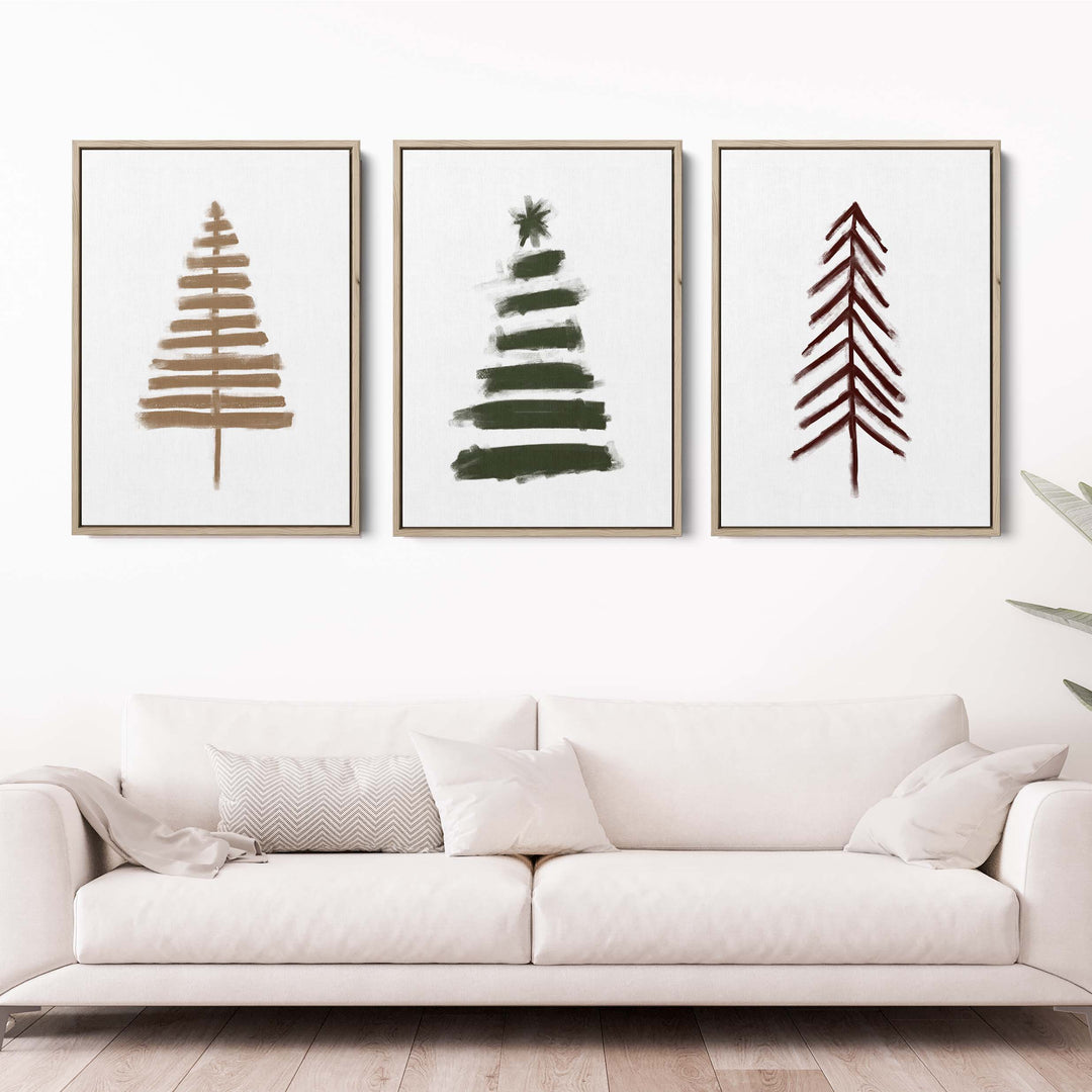 Nordic Christmas Tree Trio - Set of 3 - Jetty Home