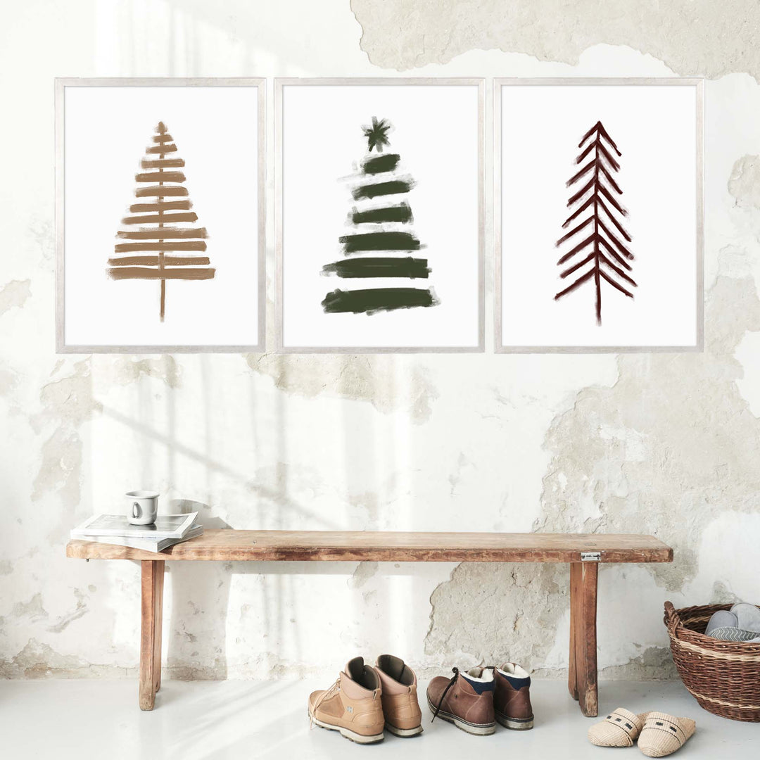 Nordic Christmas Tree Trio - Set of 3 - Jetty Home