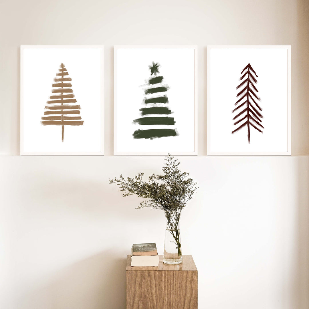 Nordic Christmas Tree Trio - Set of 3 - Jetty Home